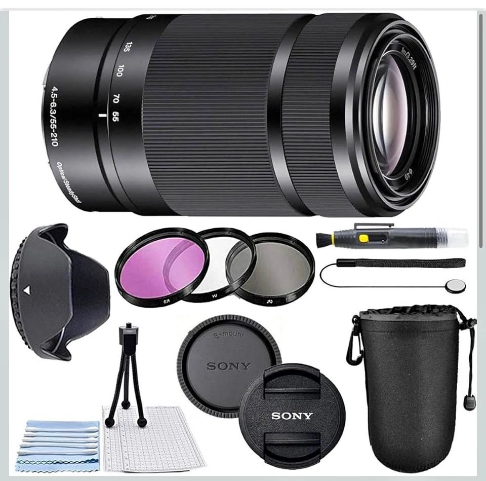 Sony E 55-210mm F4.5-6.3 OSS Lens for Alpha & E-Mount Cameras