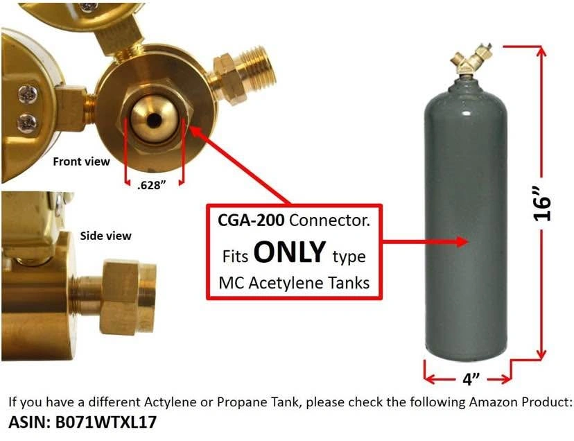 SÜA Oxygen and Acetylene Regulators Welding Gas Gauges - Pair - photo 2