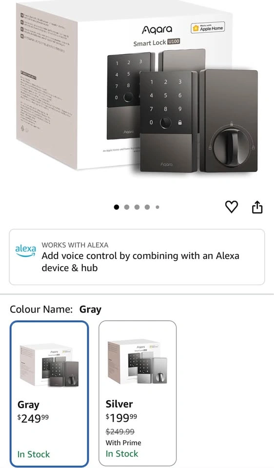 Aqara Smart Lock U100 Fingerprint Keyless Entry - photo 5