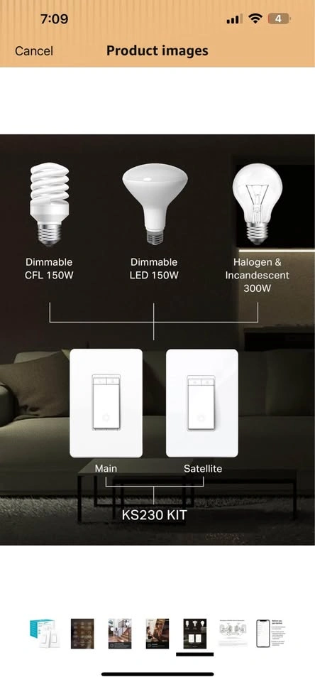 Kasa Smart 3-Way Dimmer Light Switch Kit (KS230 KIT V2) - photo 4