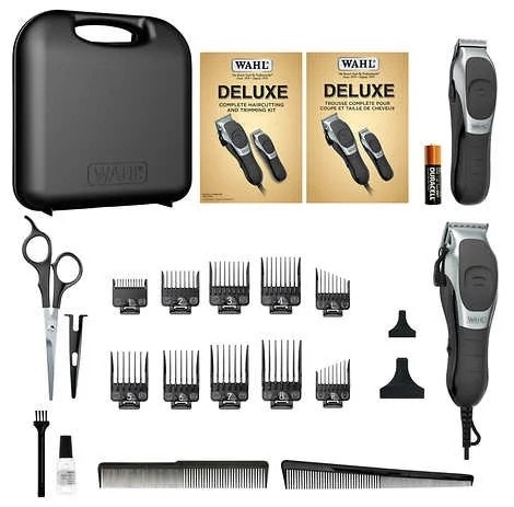 NEW Wahl Deluxe Haircutting & Trimming Kit w/ Storage