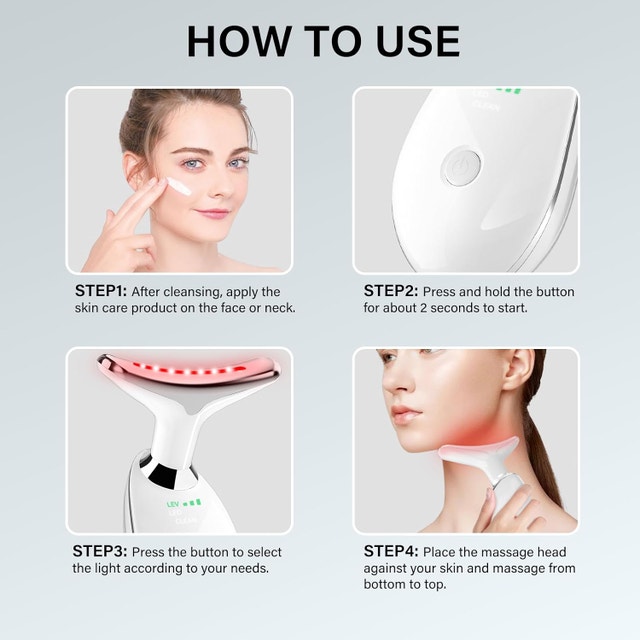 NEW Red Light Device for Face & Neck 3 Color Skin Lifting & Firm - photo 2
