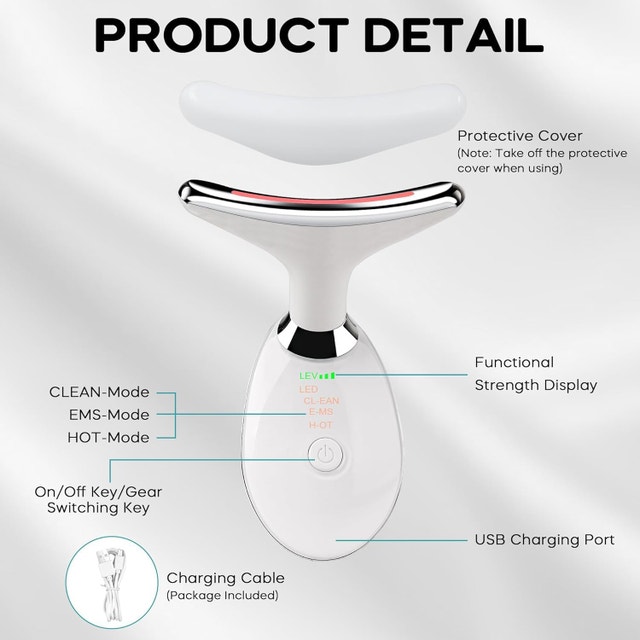 NEW Red Light Device for Face & Neck 3 Color Skin Lifting & Firm - photo 3