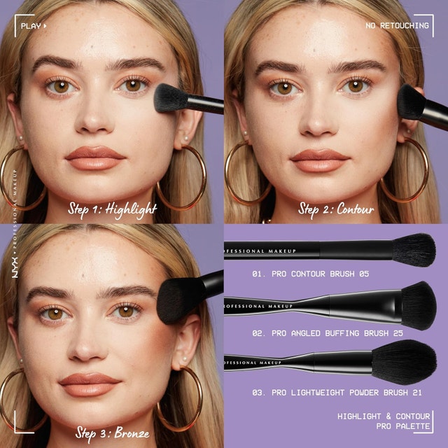 NYX Professional Makeup Highlight & Contour Pro Palette - photo 3