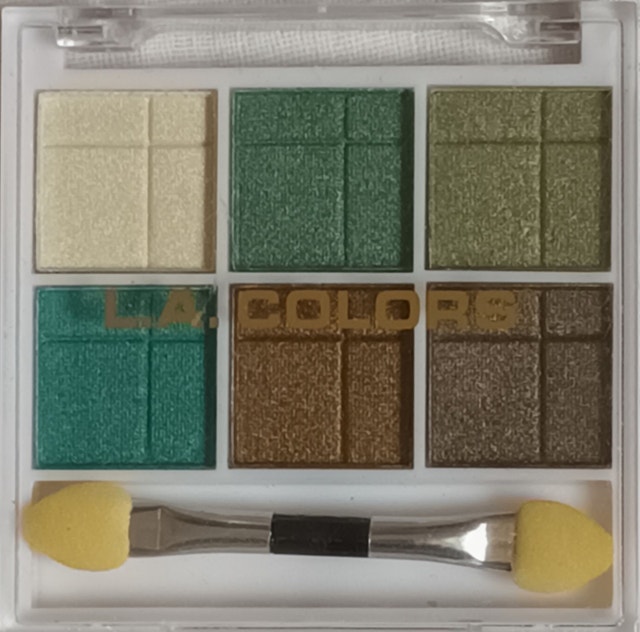 NEW L.A. COLORS 6 Color Eyeshadow, BEP436 Lucky, 4g