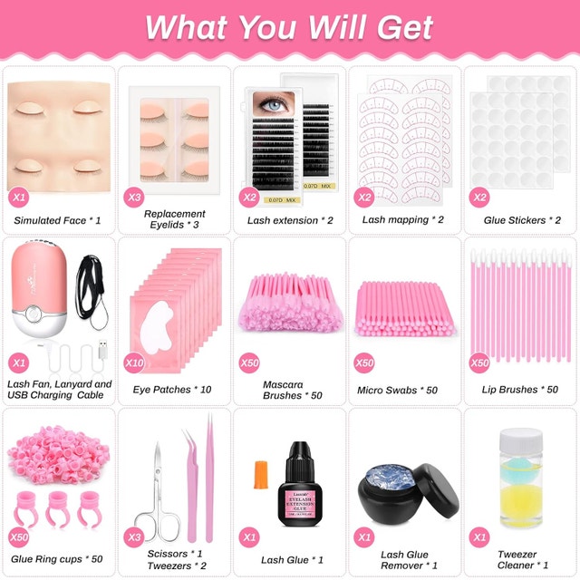 DIY Eyelash Extension Training Kit - 227 Pcs - photo 3