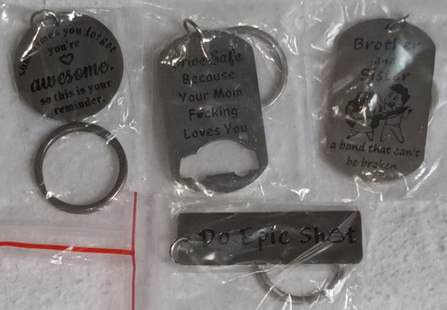 NEW Key Chains - 18th Birthday, Drive Safe Mom, Do Epic Sh*t - photo 4
