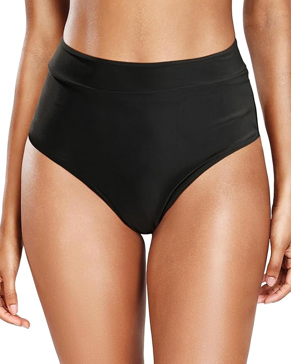 2 NEW Holipick Women XS Black High Waisted Bikini Bottoms - photo 3