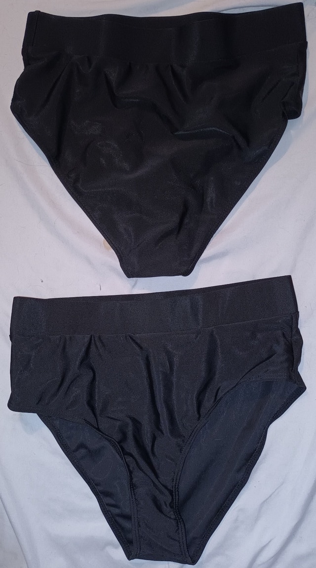2 NEW Holipick Women XS Black High Waisted Bikini Bottoms - photo 5