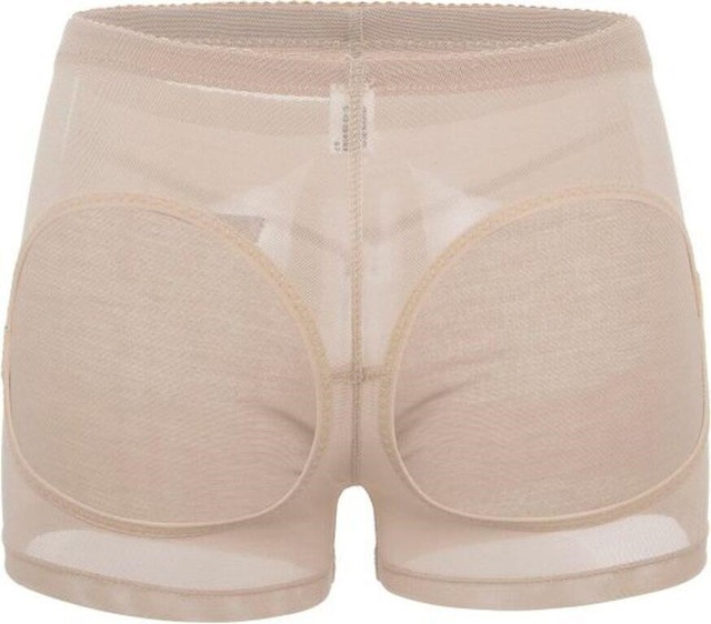 NEW FOCUSSEXY Women's 3XL Beige Butt Lifter Underwear Boyshort