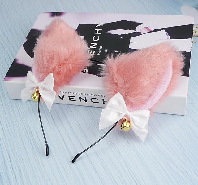 NEW Wovanoo Cat Ear Headband Collar Set Cosplay White Elegant La - photo 4