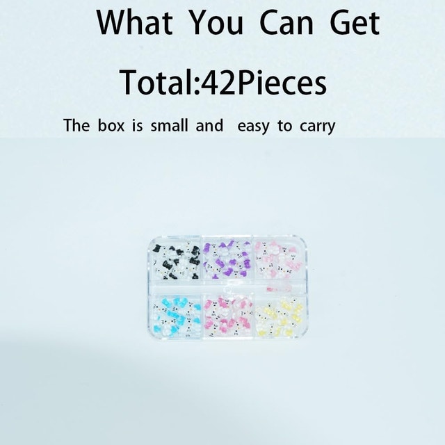 3D Kitty Cat Nail Art Charms, Resin Decorations (42 pcs) - photo 5