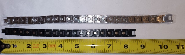 2 NEW Magnetic Bracelets for Men, Stainless Steel - photo 5