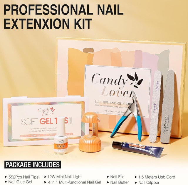 Candy Lover Gel Nail Kit - 552 Tips - photo 3