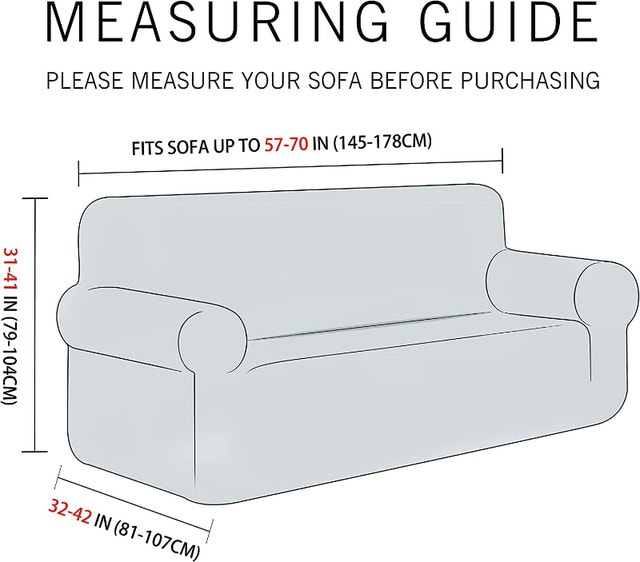NEW Grey Loveseat Home Beyond Stretch Covers - photo 4