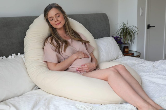 NEW Beige 57" Pharmedoc CeeCee Pillow Pregnancy Maternity - photo 4