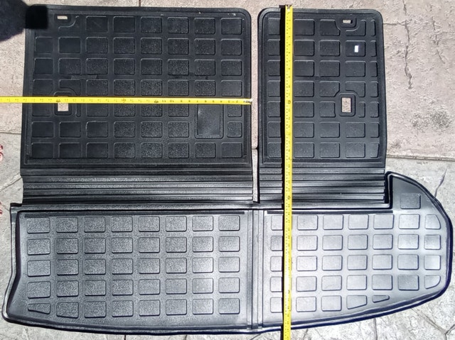 NEW Car Cargo Floor Trunk Rubber Mats w Split Back Seat - photo 2