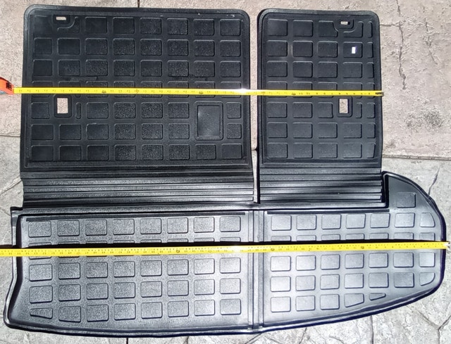 NEW Car Cargo Floor Trunk Rubber Mats w Split Back Seat - photo 3
