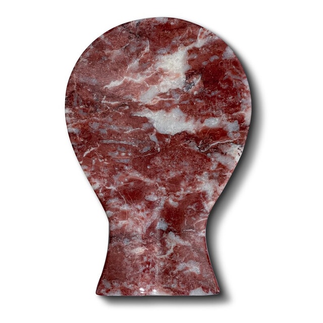 NEW The Wolfard Luxury Handmade Red and White Marble Spoon Rest - photo 2