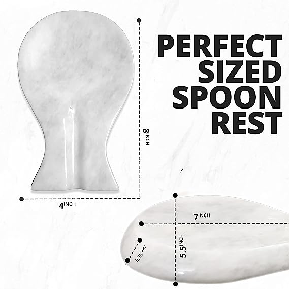 NEW The Wolfard Luxury Handmade Red and White Marble Spoon Rest - photo 4