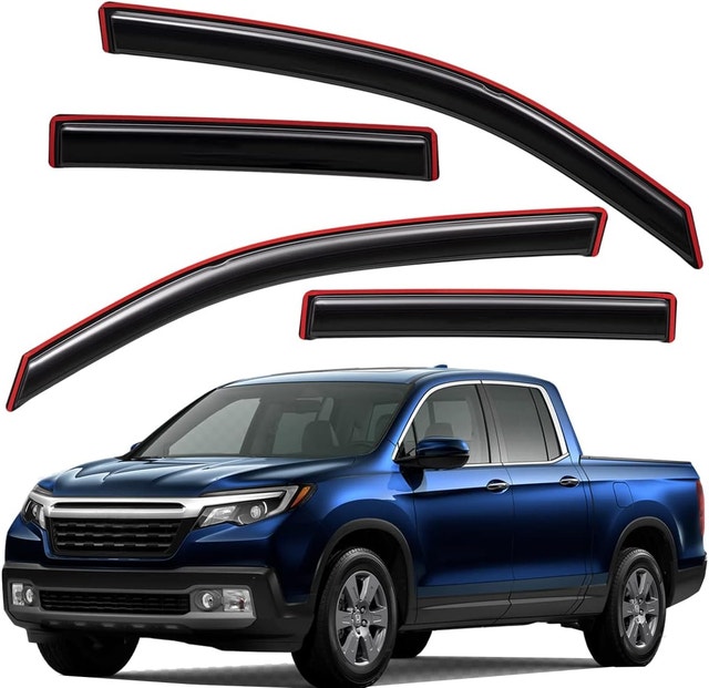 2017-23 Honda Ridgeline Crew Cab Window Visors