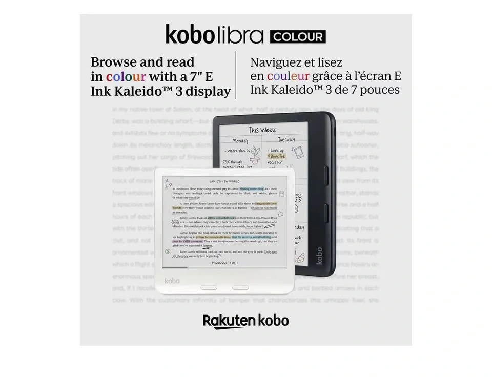 Kobo Libra Colour eReader - 7" Color E Ink Display - photo 2