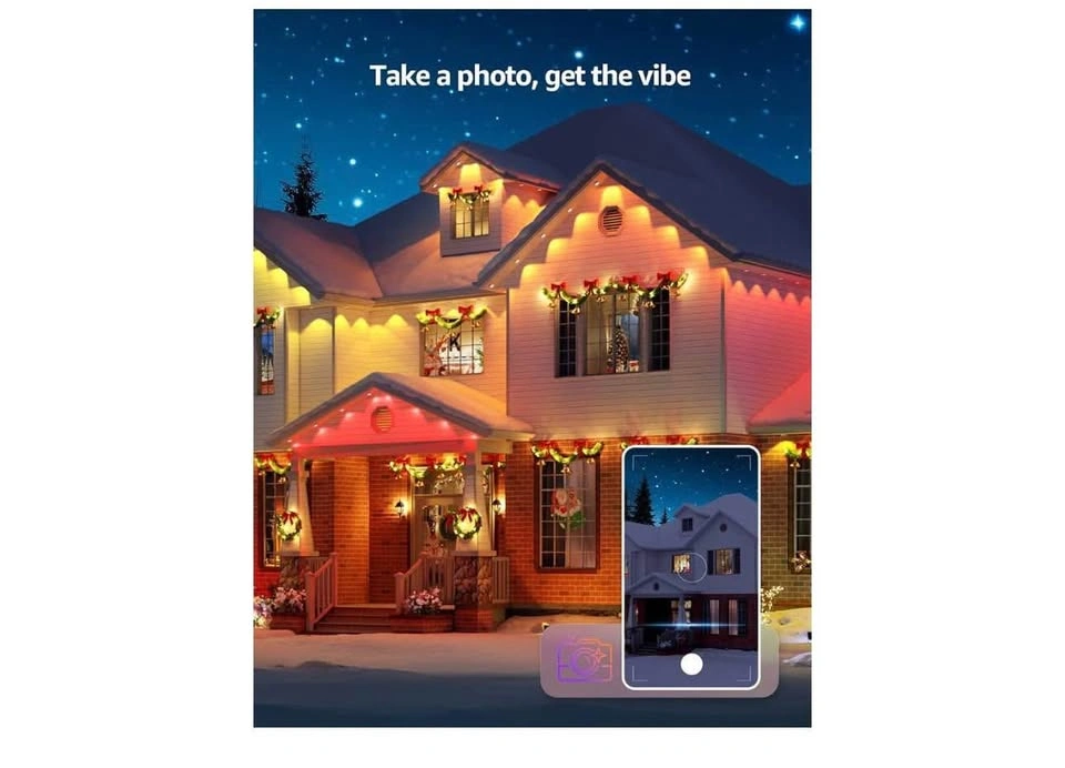 Lepro E1 AI Permanent Outdoor Lights, 100ft RGBCW+IC - photo 5