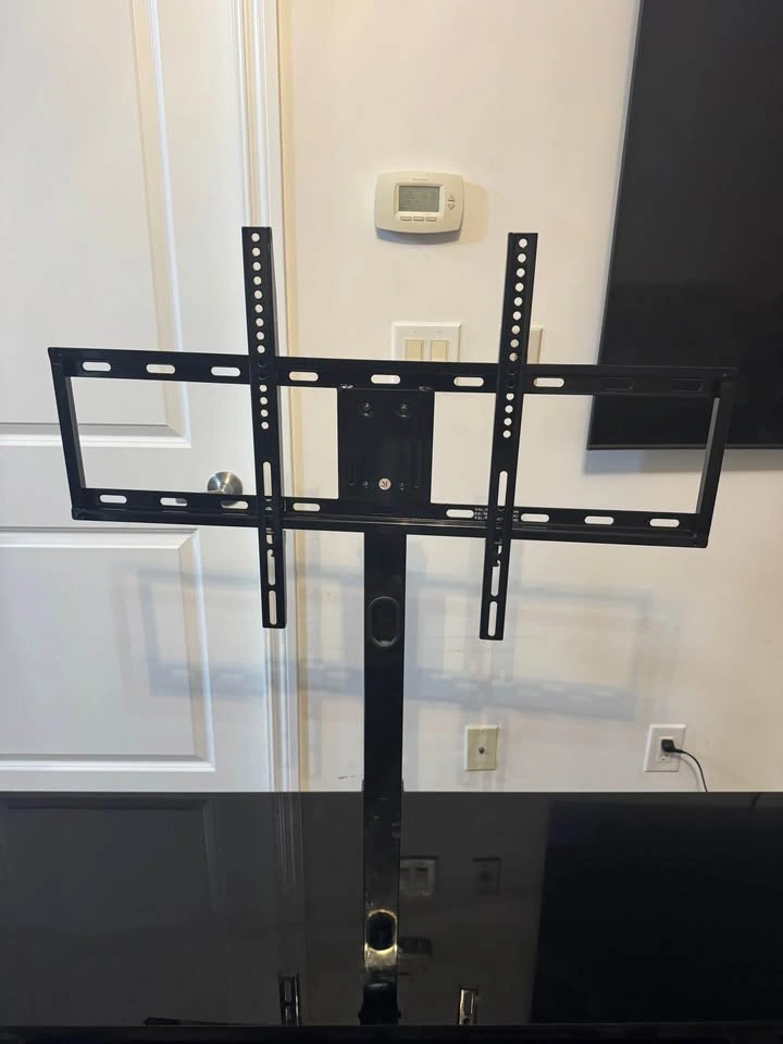 AVF TV Stand with Mount - Black Glass, Black Legs - photo 2