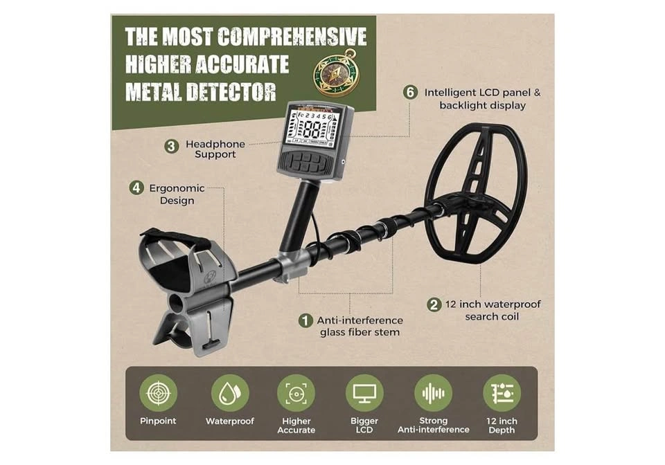 Waterproof Metal Detector for Adults - 5 Modes - photo 2