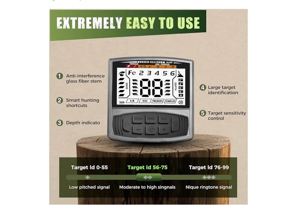 Waterproof Metal Detector for Adults - 5 Modes - photo 3