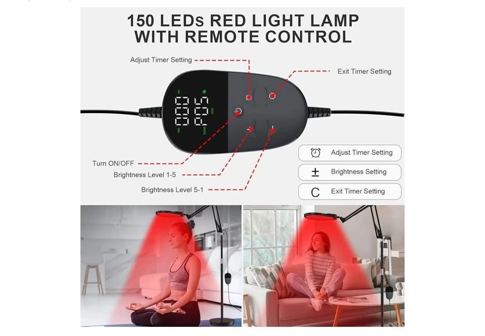 Red Light Lamp for Body, Infrared Light with Timer - photo 5
