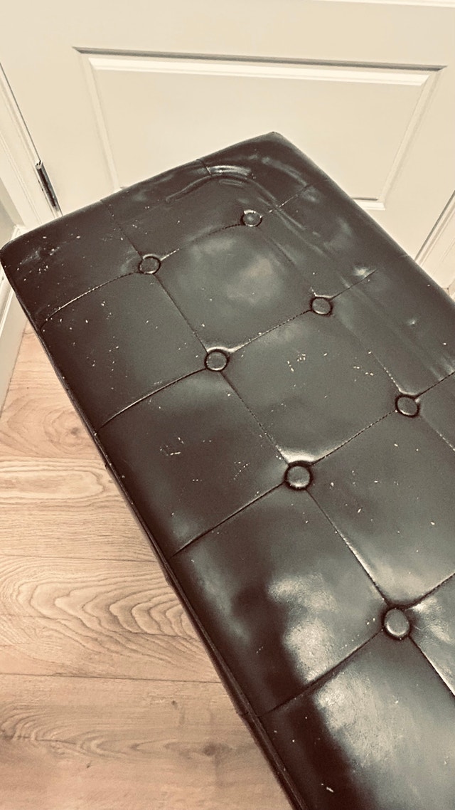 Faux Leather Storage Ottoman Bench / Toy Chest - photo 2