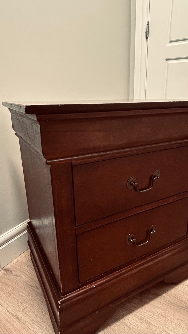 Cherry Wood Nightstands / Bedside Tables – Set of 2 - photo 2