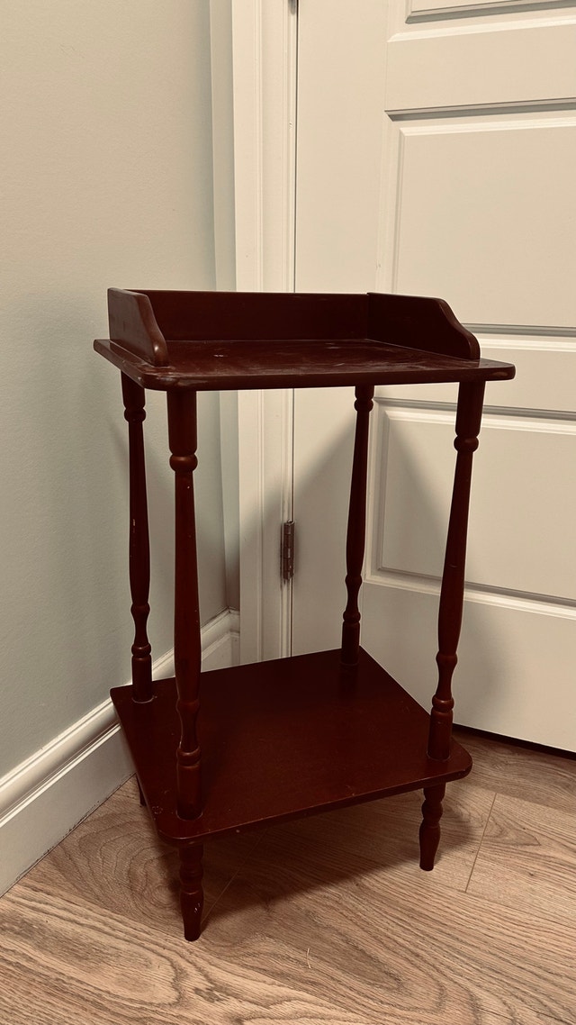 Vintage style Wooden Side Table / Plant Stand
