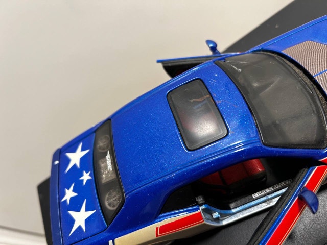 2008 Dodge Challenger Red/White/Blue 1/24 Diecast - photo 5