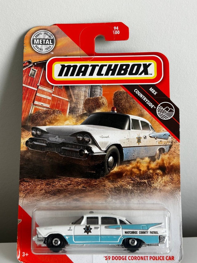 Matchbox 2019 MBX Countryside '59 Dodge Coronet Police Car