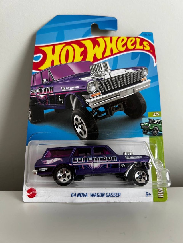 2018 Mattel Hot Wheels 64 Chevy Nova Wagon Gasser