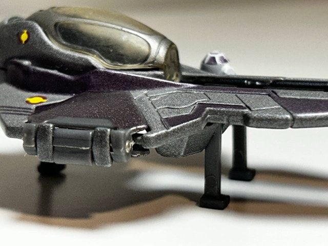 STAR WARS TITANIUM JEDI STARFIGHTER MACE WINDU PURPLE 2005 - photo 4