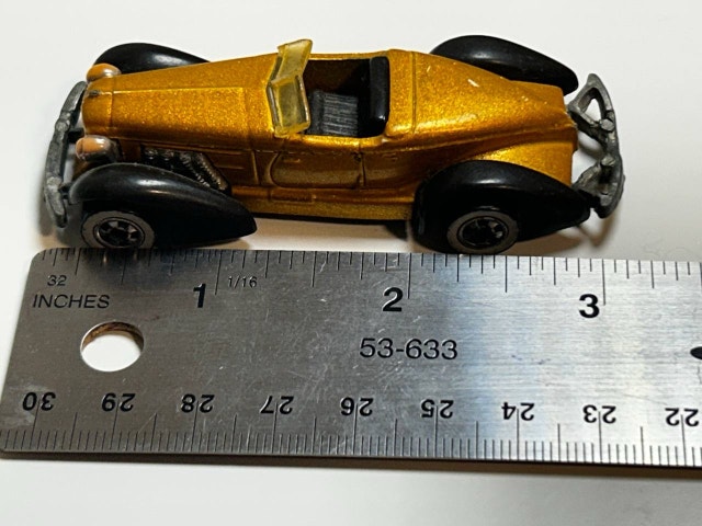 Mattel Hot Wheels 1978 Auburn 852 Gold & Black 1:64 - photo 4