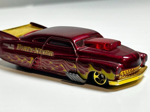 2010 Hot Wheels '49 Drag Merc Forty-Niner Red 1:64 Diecast