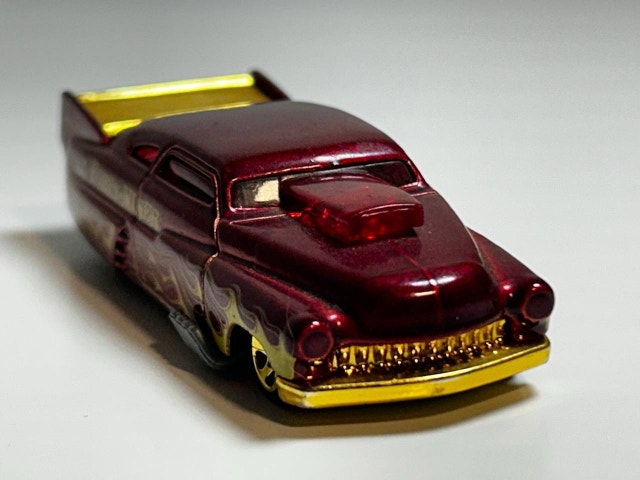2010 Hot Wheels '49 Drag Merc Forty-Niner Red 1:64 Diecast - photo 3