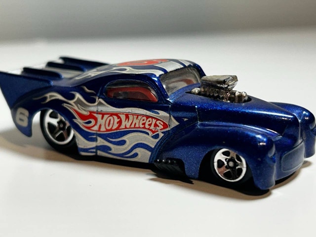Hot Wheels Racing '41 Willys Metalflake Blue #6 Die Cast Toy