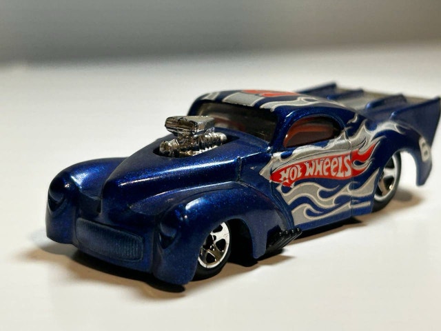 Hot Wheels Racing '41 Willys Metalflake Blue #6 Die Cast Toy - photo 2