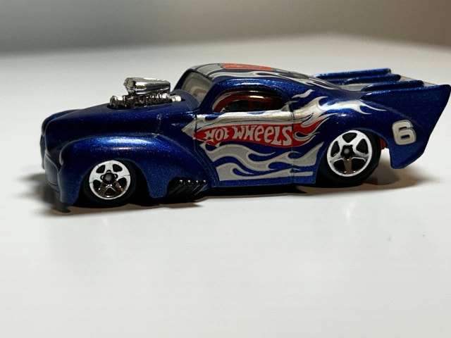 Hot Wheels Racing '41 Willys Metalflake Blue #6 Die Cast Toy - photo 3