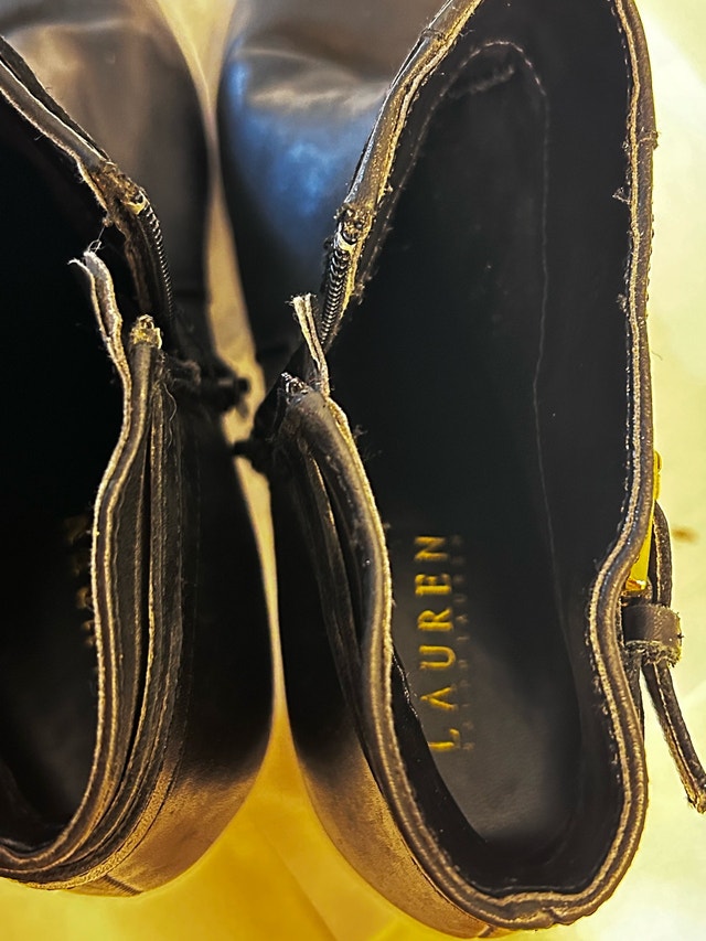Ralph Lauren Women's Boot Shoe 9.5B Black Leather - photo 5