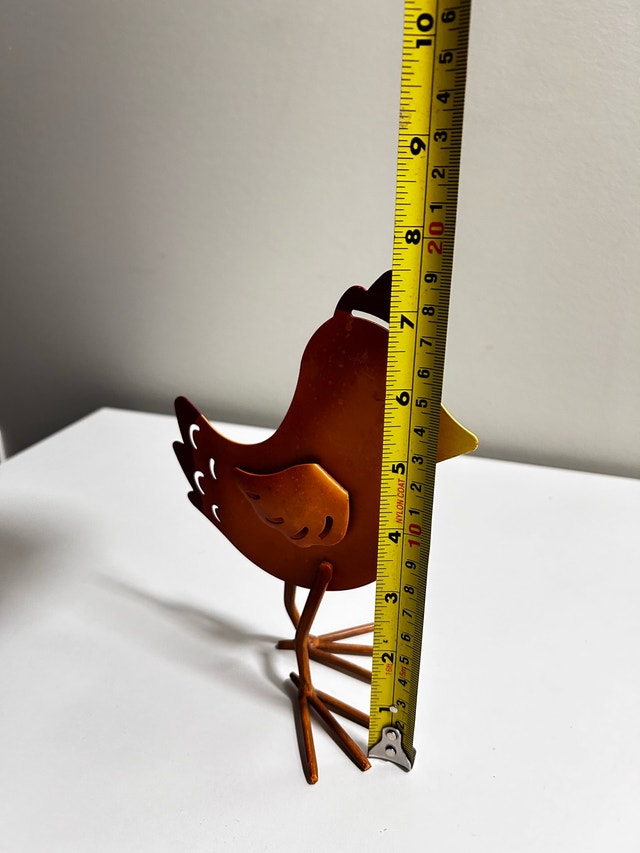 Metal Chicken Figurine K-15 - photo 4