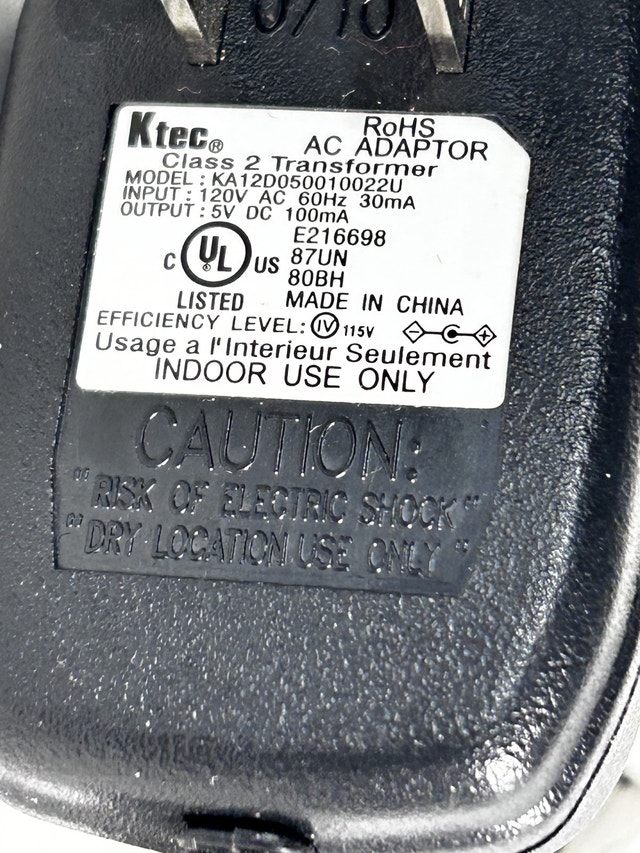 Ktec AC Adapter #1 - photo 2