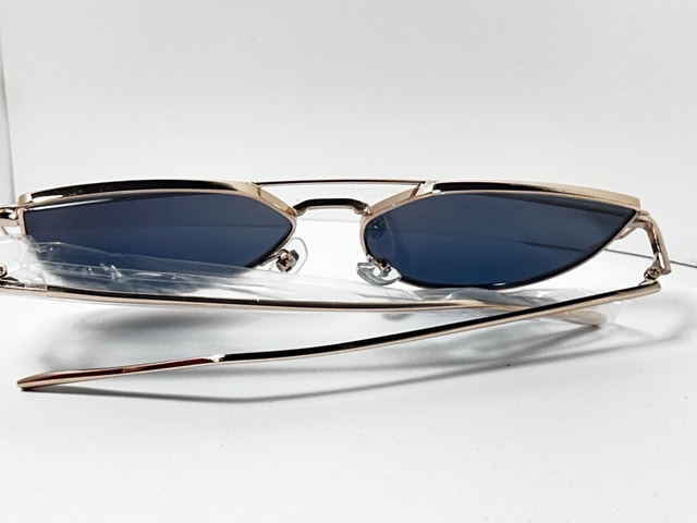 UV400 Aviator Sunglasses - Gold Metal Frame - photo 3