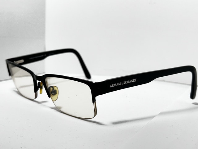 Armani Exchange AX 1014 Black Metal Glasses Frames