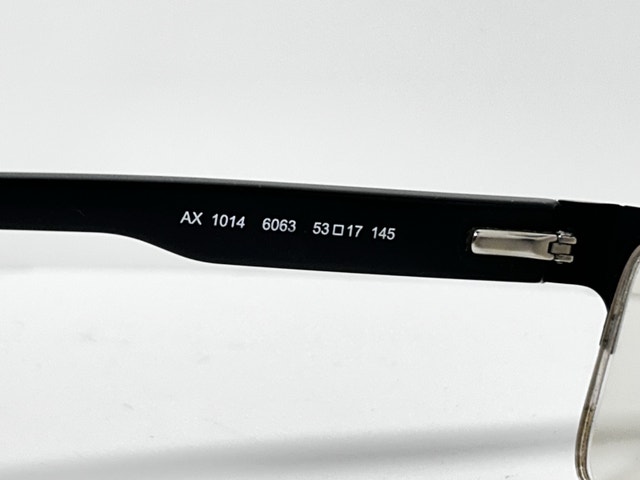 Armani Exchange AX 1014 Black Metal Glasses Frames - photo 4